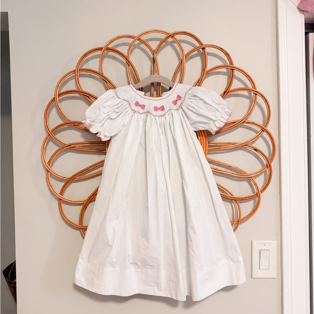 White and Pink Kids Dress